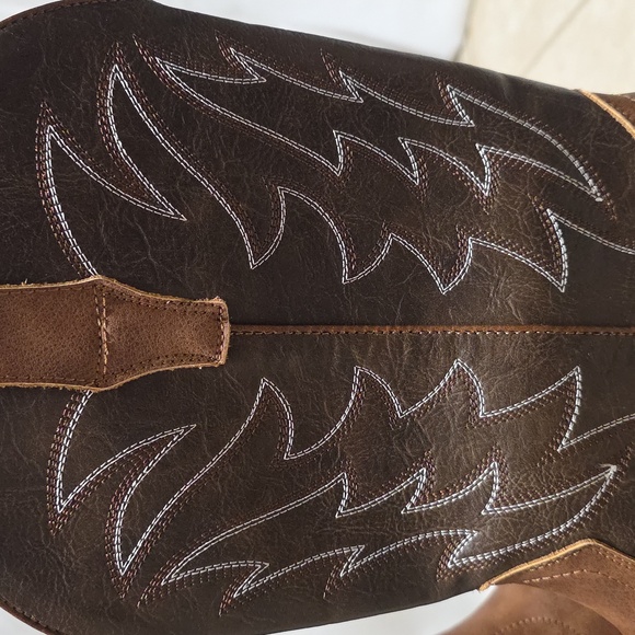 Men's steel toed workboots Two-Tone Leather Western NWT 11.5 - Picture 9 of 13